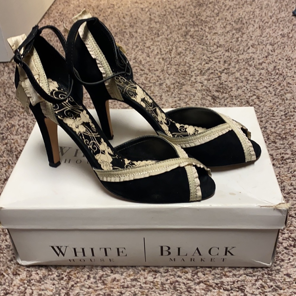 White House Black Market Peep Toe Heel